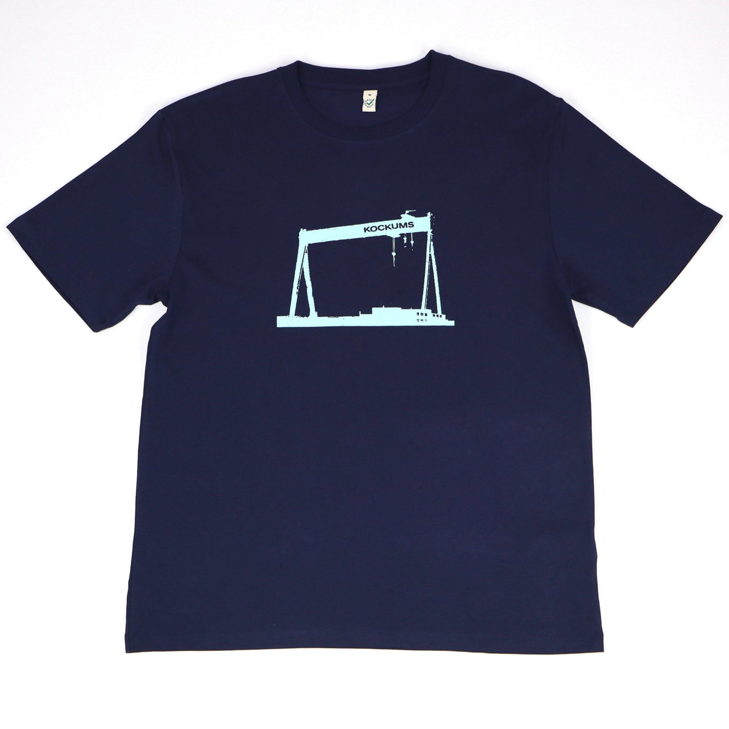 Herr t-shirt Kockumskran mörkblå