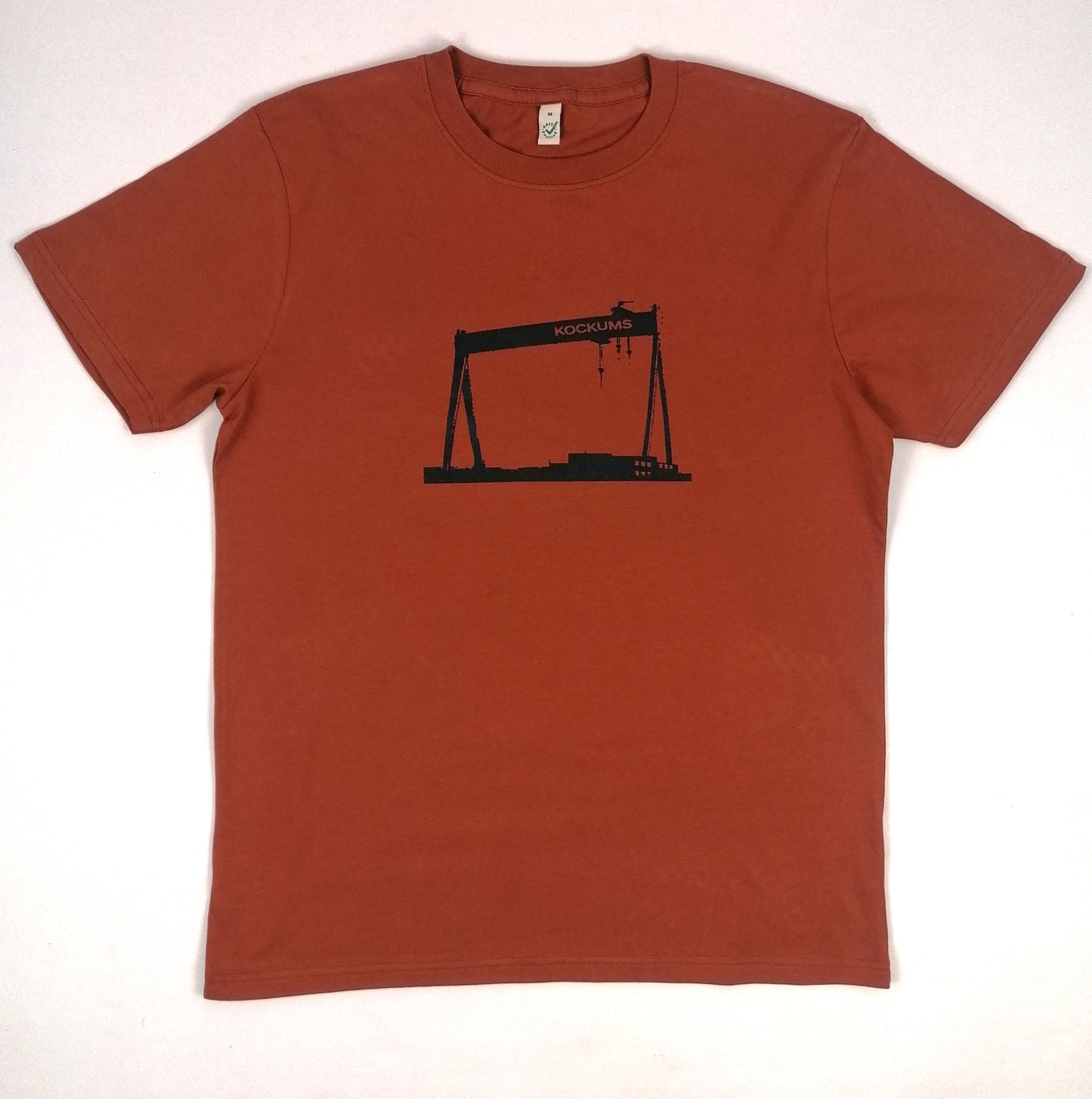 Herr t-shirt Kockumskran dark orange (rost-orange)