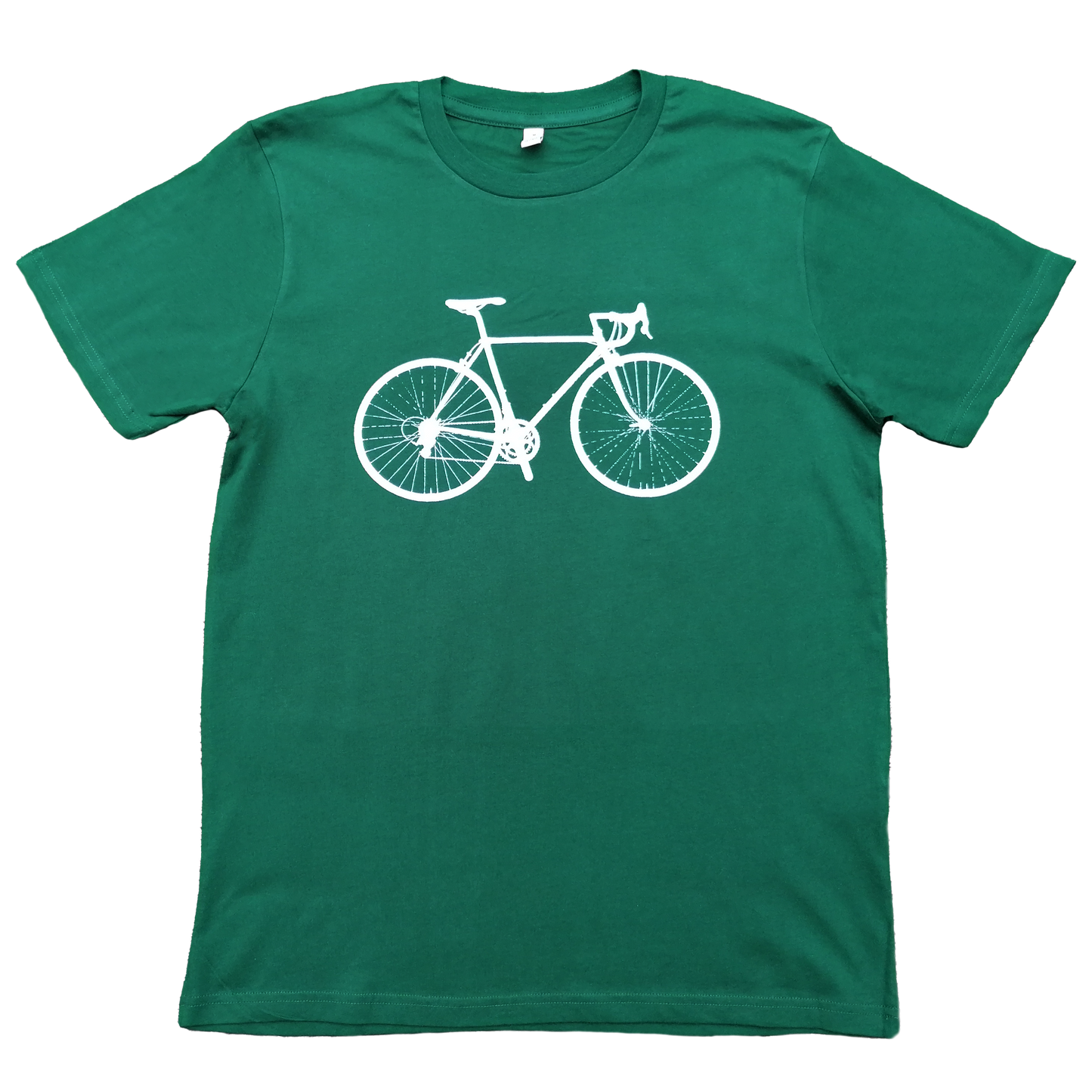 Herr t-shirt cykel buteljgrön