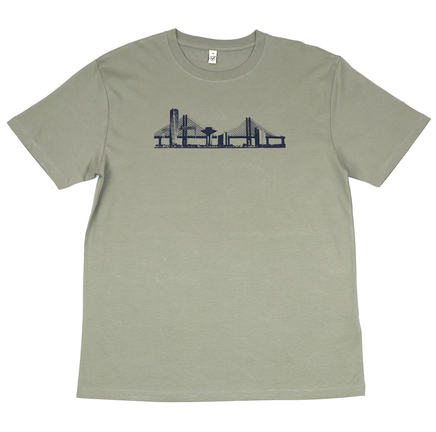 Herr t-shirt Malmö skyline pistage