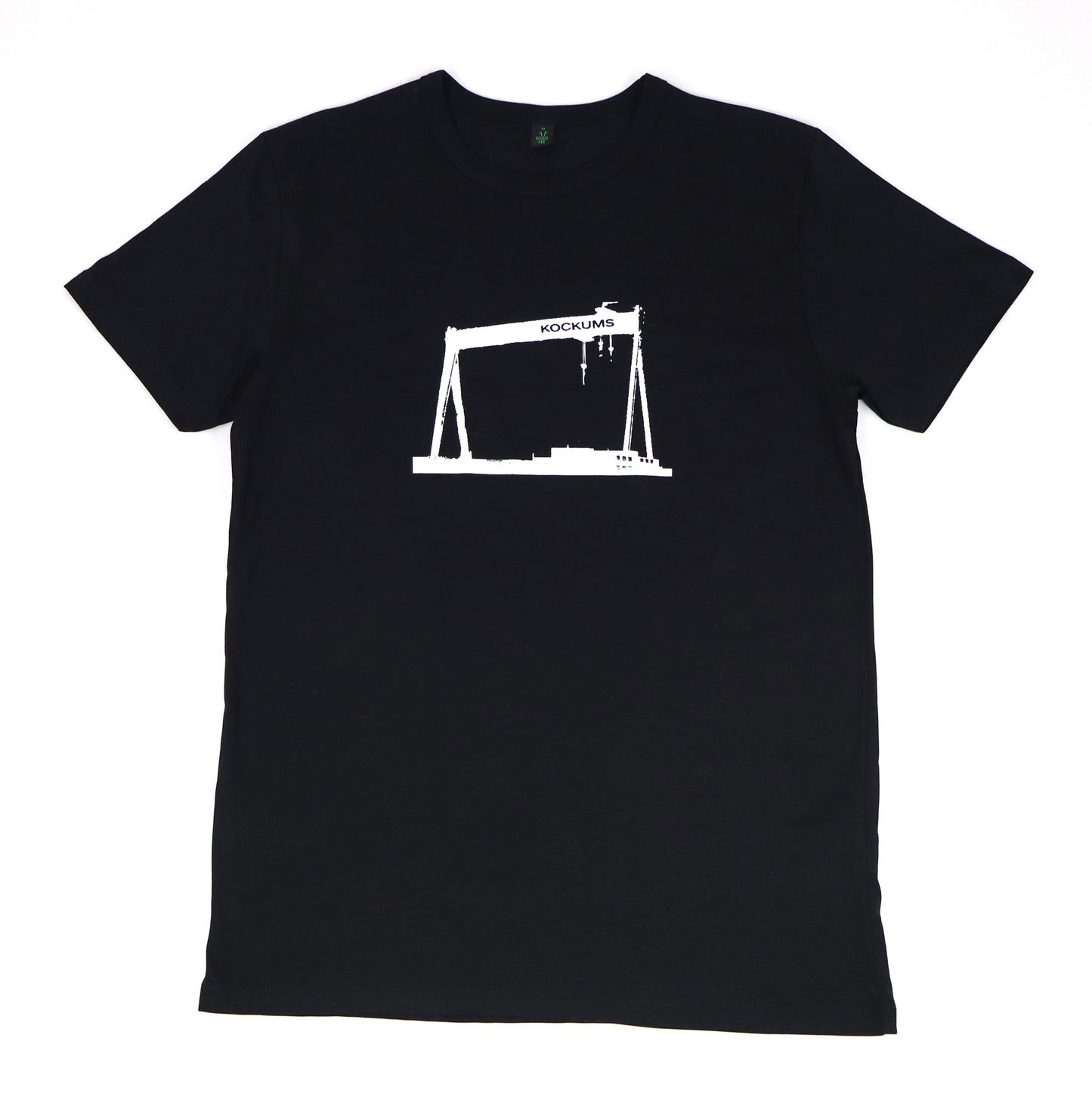 Herr t-shirt Kockumskran svart (bambu)