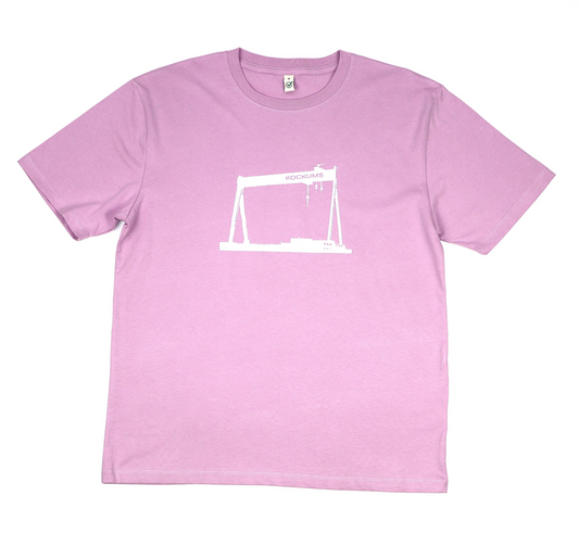 Herr t-shirt Kockumskran rosa