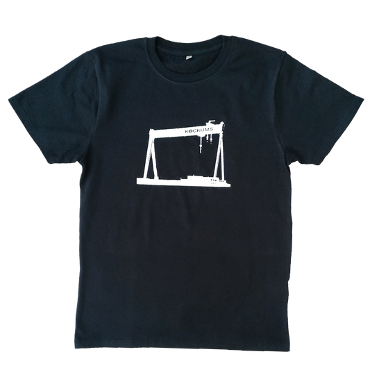 Herr t-shirt Kockumskran mörkblå