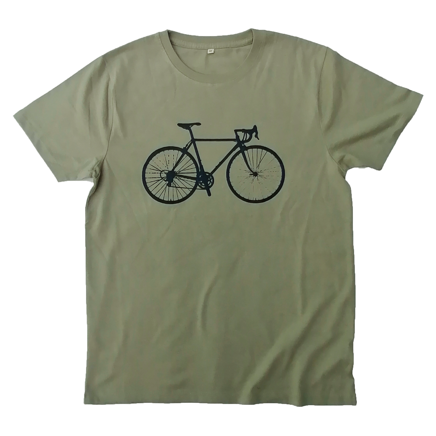 Herr t-shirt cykel pistagegrön