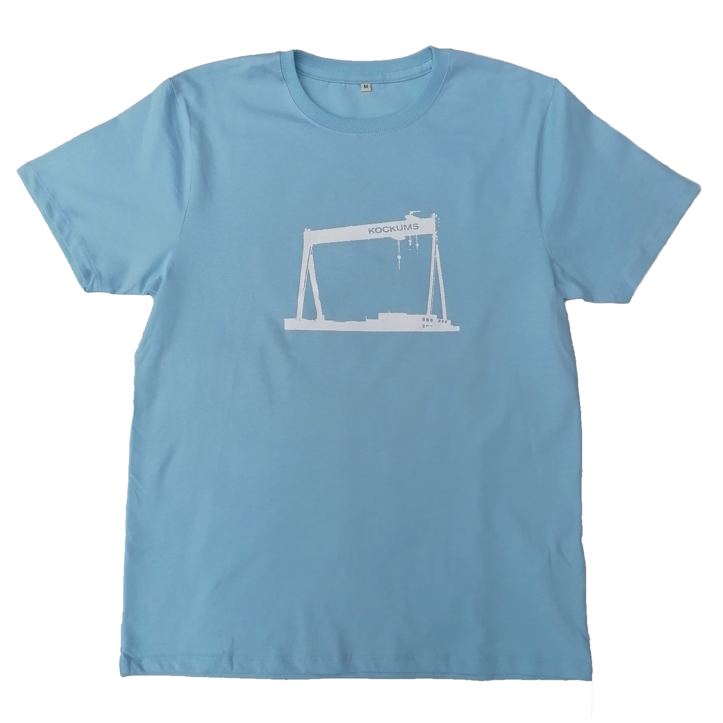 Herr t-shirt Kockumskran ljusblå